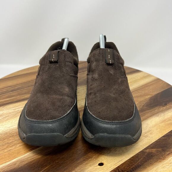 LL Bean Men's Size 9 Medium Comfort Brown Leather Suede Slip On Shoes 277304 - Picture 2 of 12